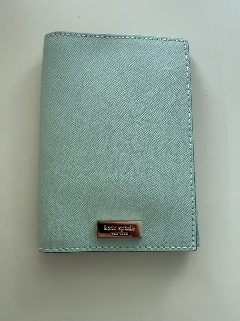 kate spade Laurel Way Passport Cover in Misty Mint